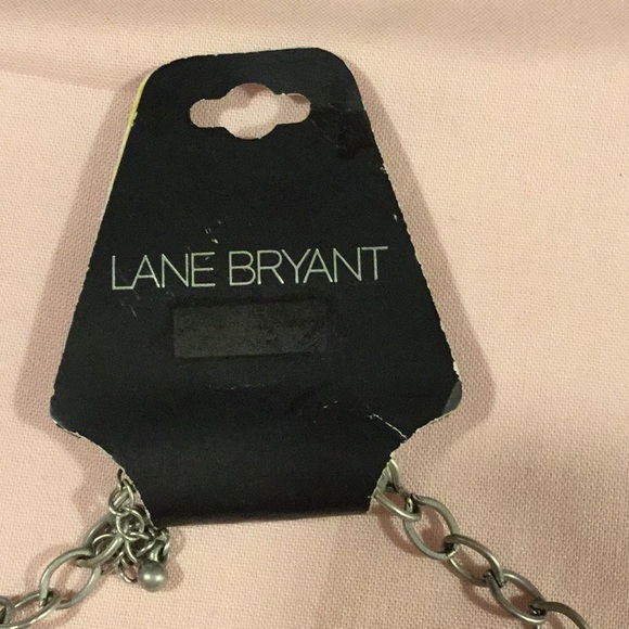 LANE BRYANT, 21” Silvertone Necklace,With Charms - Picture 2 of 7